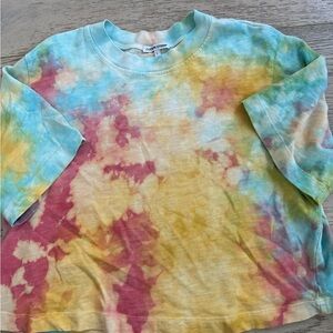 Cotton Citizen Tie-Dye Short Sleeve Tee - Blue, Yellow, Pink